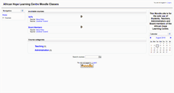 Desktop Screenshot of moodle.africanhopelc.com